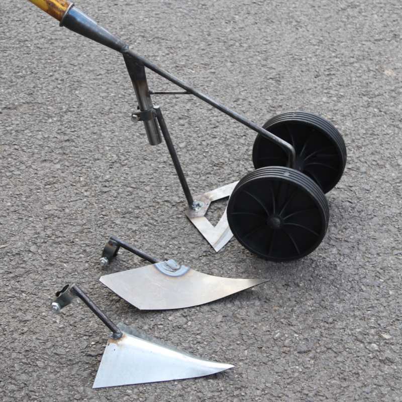 Farming Tools For Agriculture - เครื่องมือกำจัดวัชพืชในสวน จอบขุดดินโลหะเหล็กกล้าคาร์บอน สำหรับการเกษตร 2 ล้อ 3